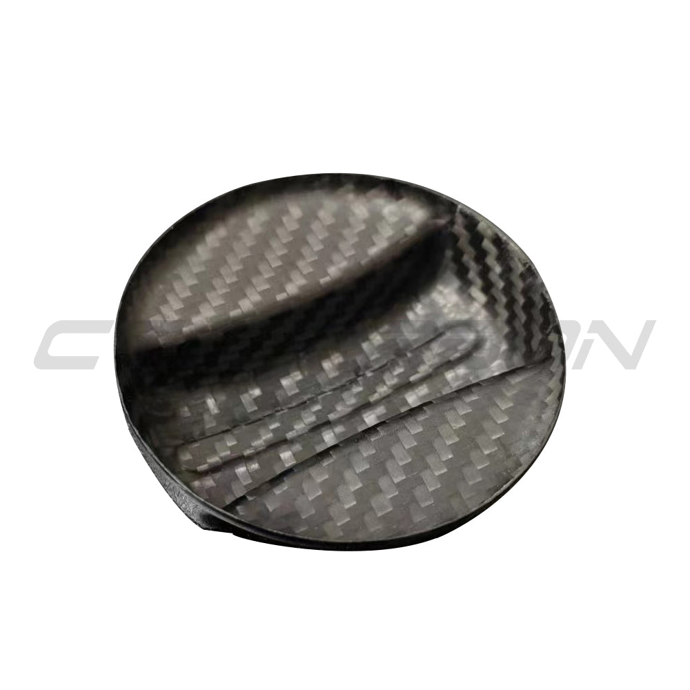 BMW 2010+ CARBON FIBRE FUEL CAP COVER-Accessories-CT CARBON-CT Carbon - High-quality carbon fiber and gloss black aerodynamic parts for premium sports and luxury vehicles.