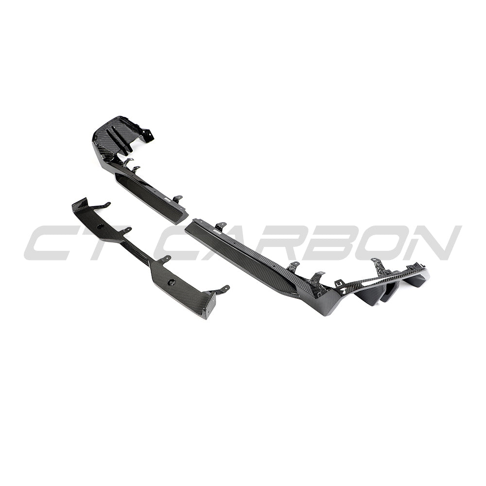 BMW 5 SERIES G60 & i5 2023+ CARBON FIBRE DIFFUSER - MP-Diffuser-CT CARBON-CT Carbon - High-quality carbon fiber and gloss black aerodynamic parts for premium sports and luxury vehicles.