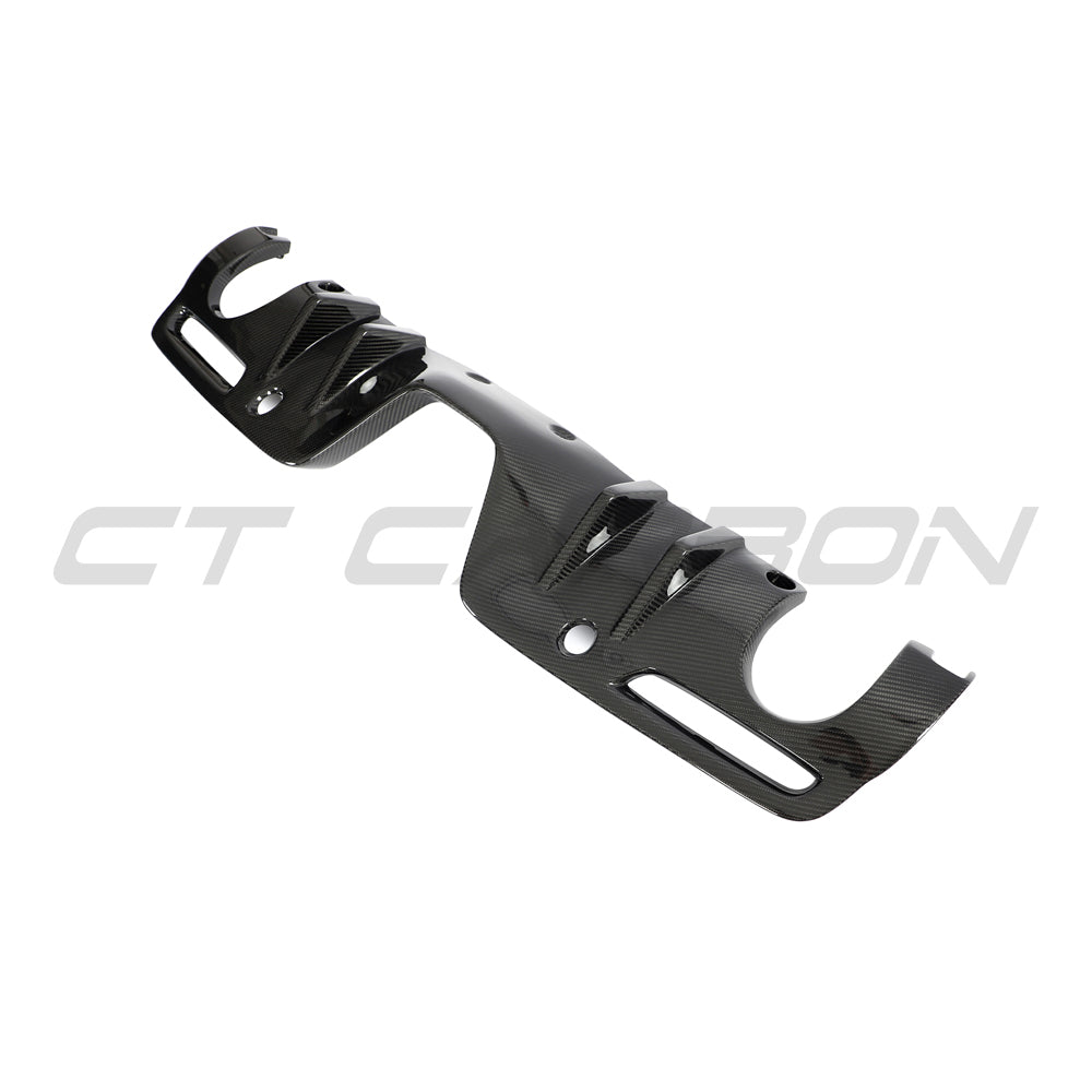 TOYOTA SUPRA 2019+ A90 CARBON FIBRE DIFFUSER ADD ON-Diffuser-CT CARBON-CT Carbon - High-quality carbon fiber and gloss black aerodynamic parts for premium sports and luxury vehicles.