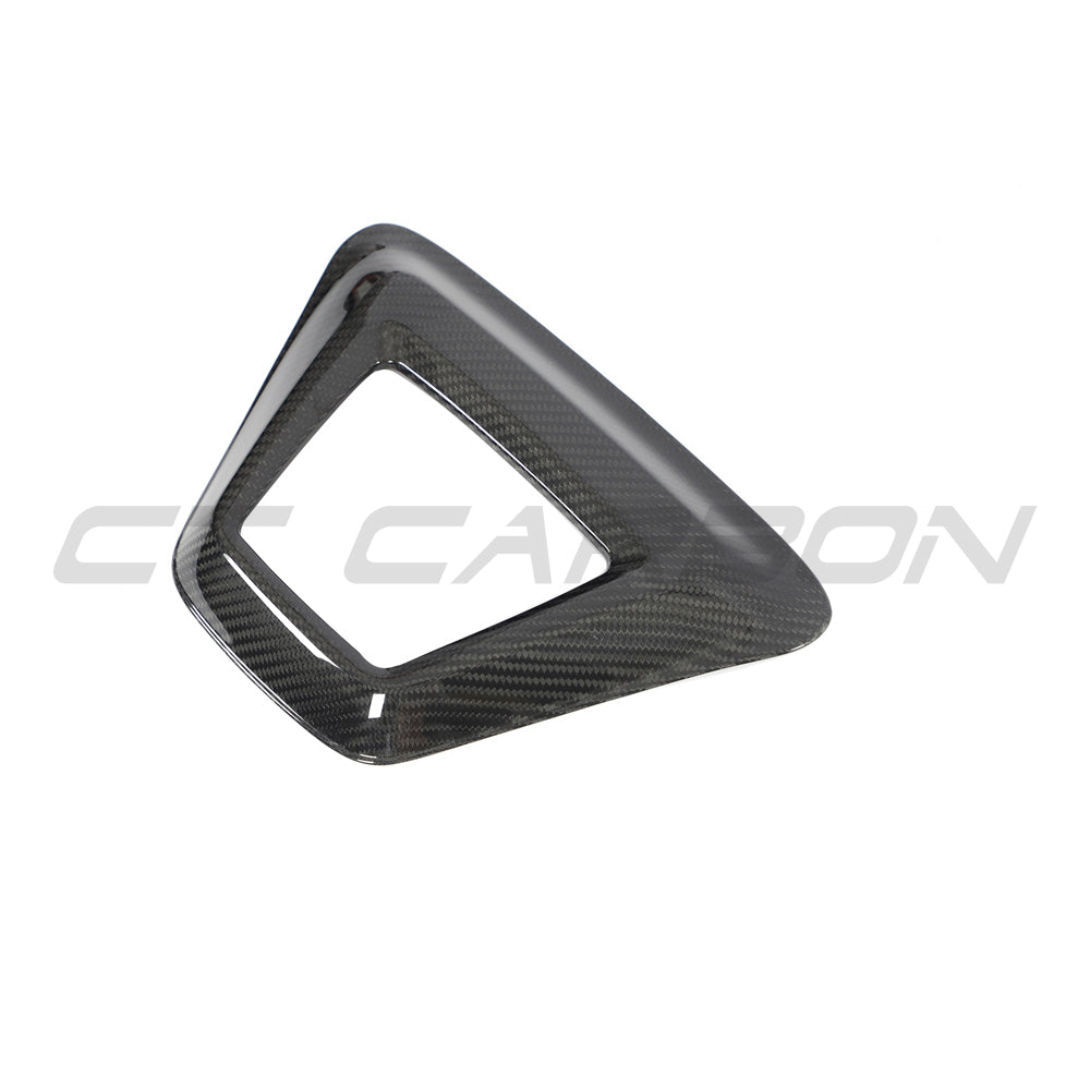 TOYOTA SUPRA 2019+ A90 CARBON FIBRE RAIN LIGHT COVER-Accessories-CT CARBON-CT Carbon - High-quality carbon fiber and gloss black aerodynamic parts for premium sports and luxury vehicles.