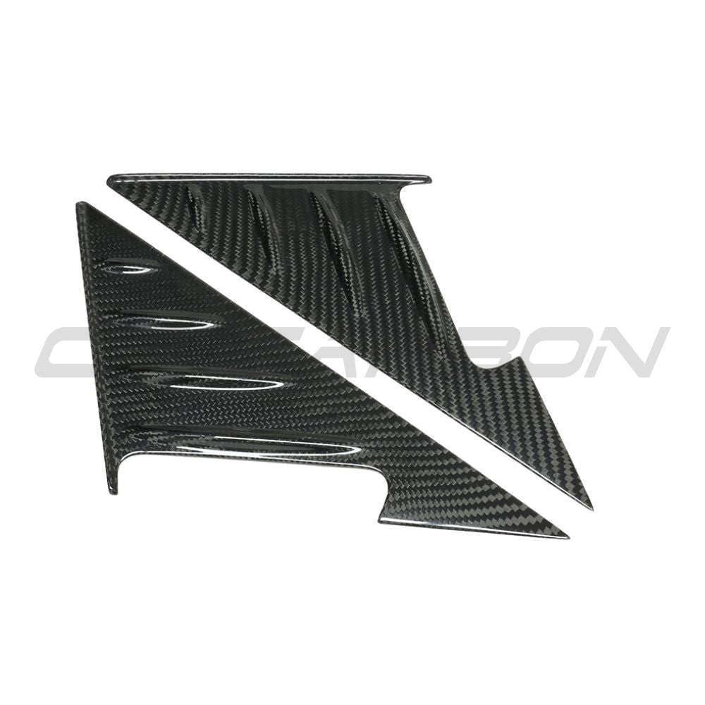 BMW M4 G82/G83 CARBON FIBRE MIRROR PILLAR TRIM-Accessories-CT CARBON-CT Carbon - High-quality carbon fiber and gloss black aerodynamic parts for premium sports and luxury vehicles.
