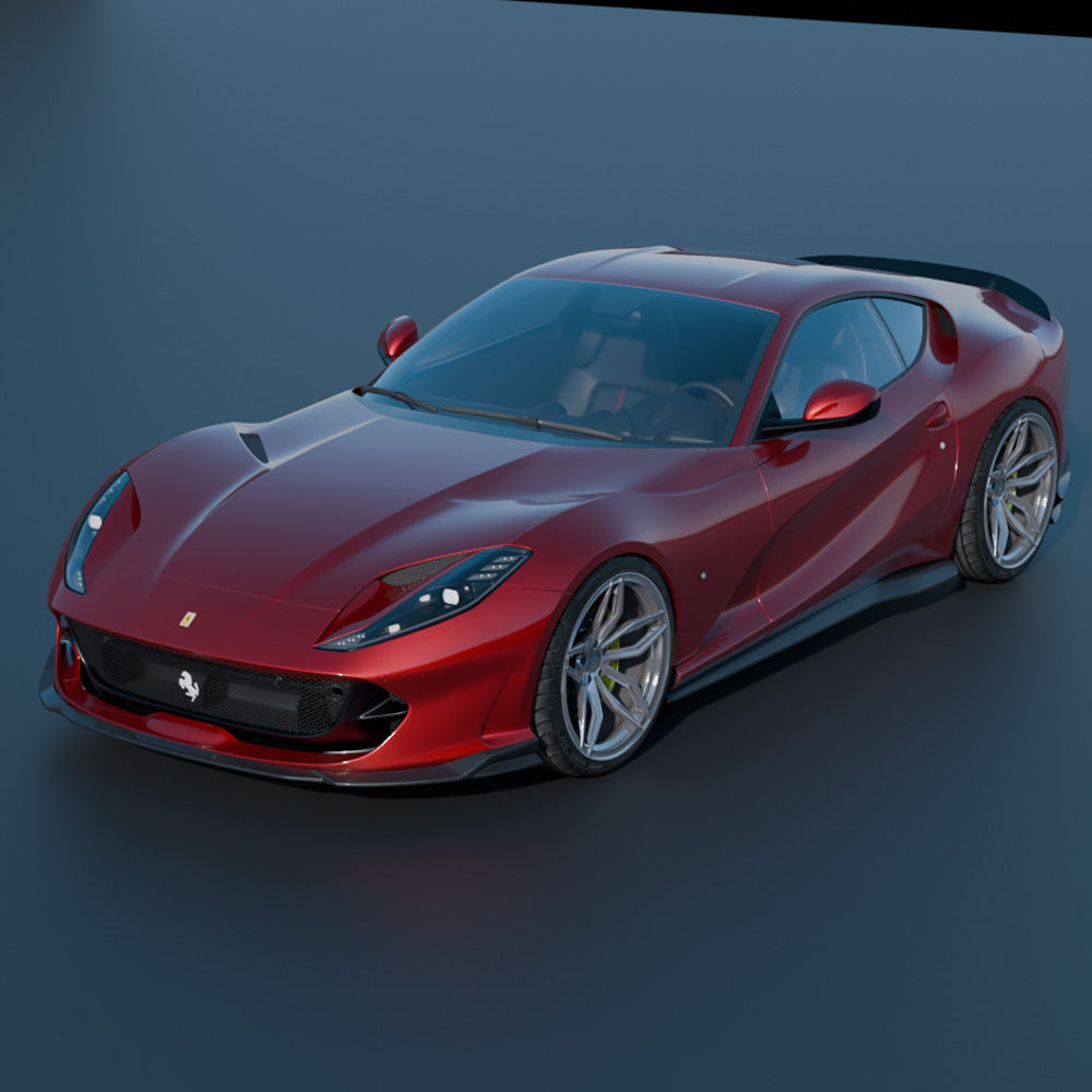 FERRARI 812 SUPERFAST CARBON FIBRE KIT - CT DESIGN-Kit-CT CARBON-CT Carbon - High-quality carbon fiber and gloss black aerodynamic parts for premium sports and luxury vehicles.