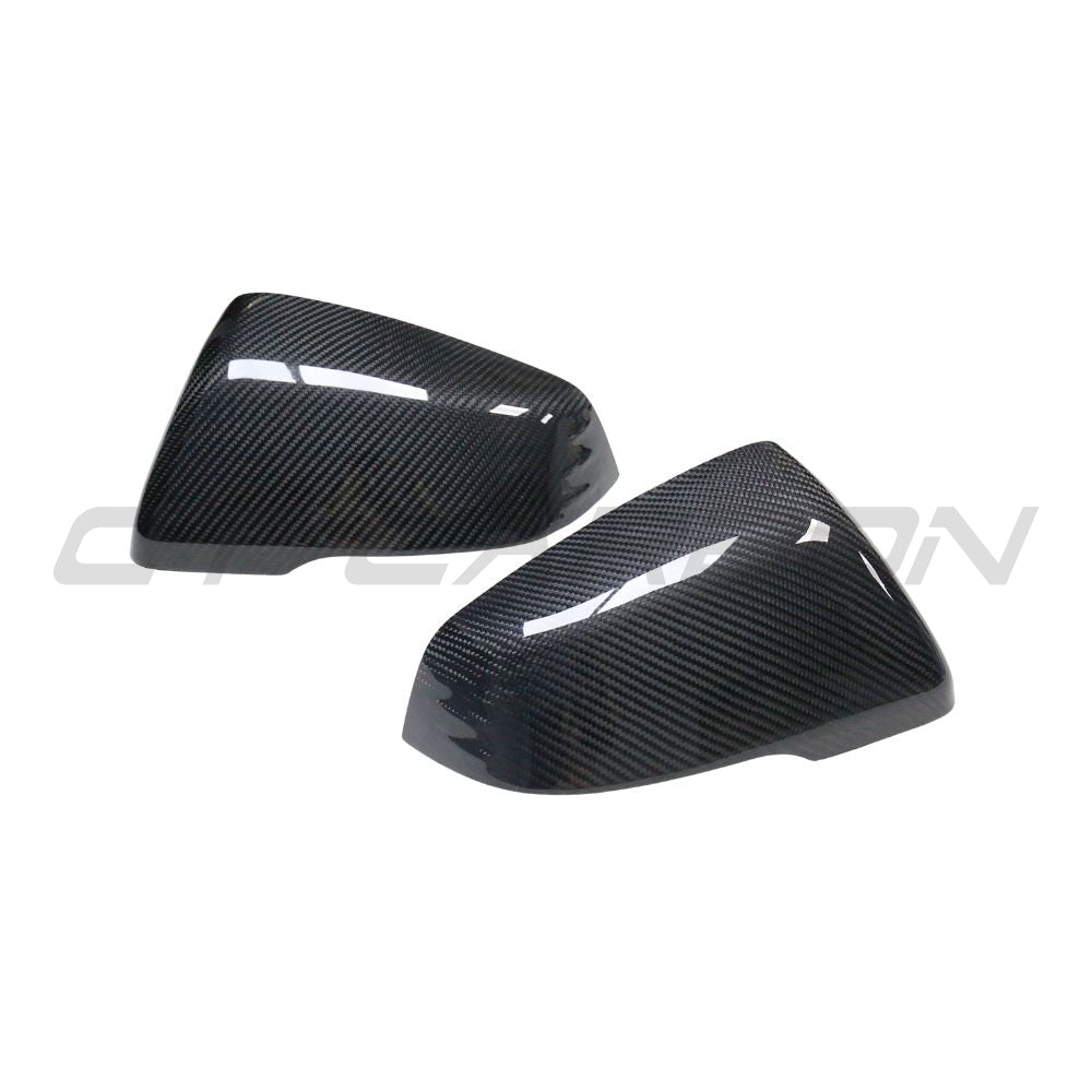 TOYOTA SUPRA A90 CARBON FIBRE MIRRORS-Accessories-CT CARBON-CT Carbon - High-quality carbon fiber and gloss black aerodynamic parts for premium sports and luxury vehicles.