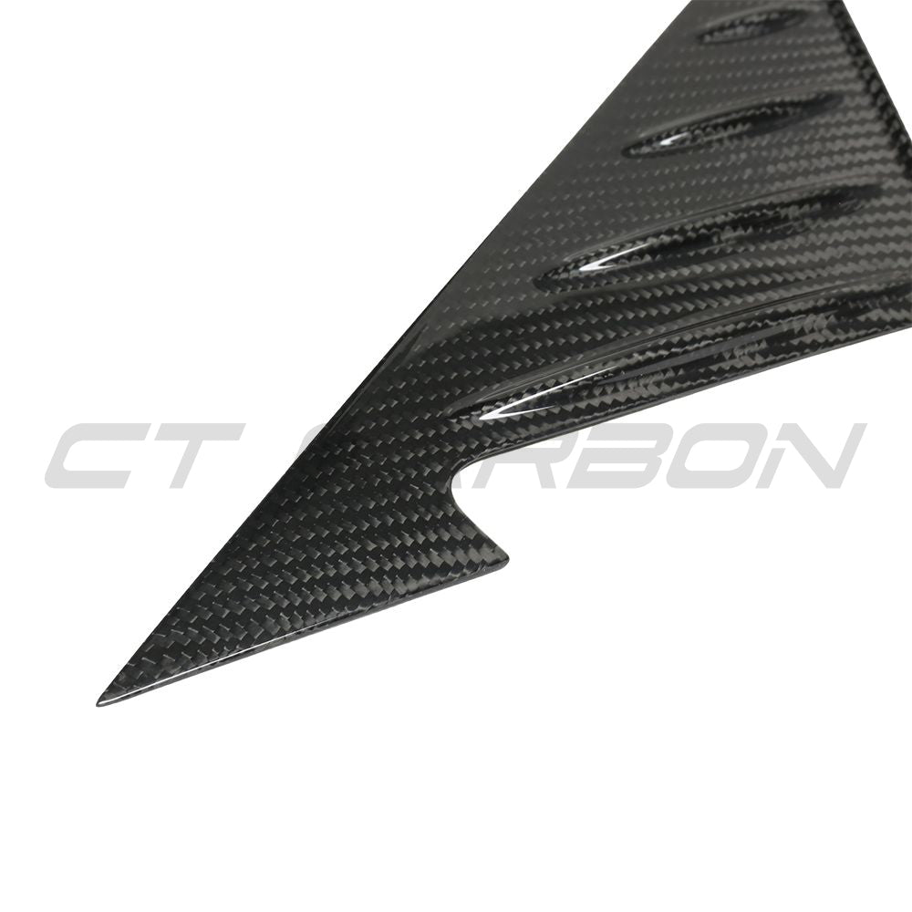 BMW M4 G82/G83 CARBON FIBRE MIRROR PILLAR TRIM-Accessories-CT CARBON-CT Carbon - High-quality carbon fiber and gloss black aerodynamic parts for premium sports and luxury vehicles.