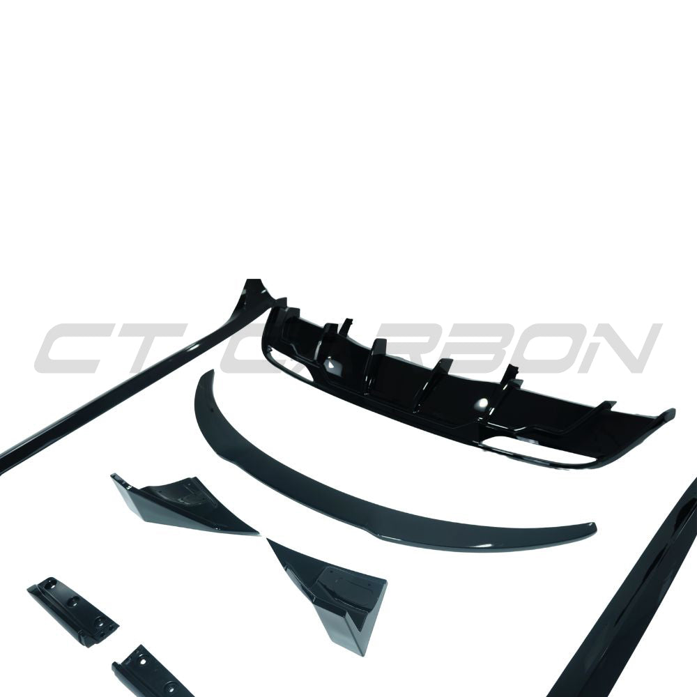 TESLA MODEL 3 2023+ FACELIFT GLOSS BLACK FULL KIT-Kit-BLAK BY CT-CT Carbon - High-quality carbon fiber and gloss black aerodynamic parts for premium sports and luxury vehicles.