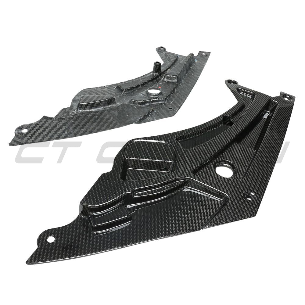 BMW M3 & M4 G80/G81/G82/G83 CARBON FIBRE HEADLIGHT COVER-Accessories-CT CARBON-CT Carbon - High-quality carbon fiber and gloss black aerodynamic parts for premium sports and luxury vehicles.