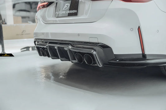 BMW M3/M4 FD V1 RHT Carbon Fiber Rear Diffuser Set