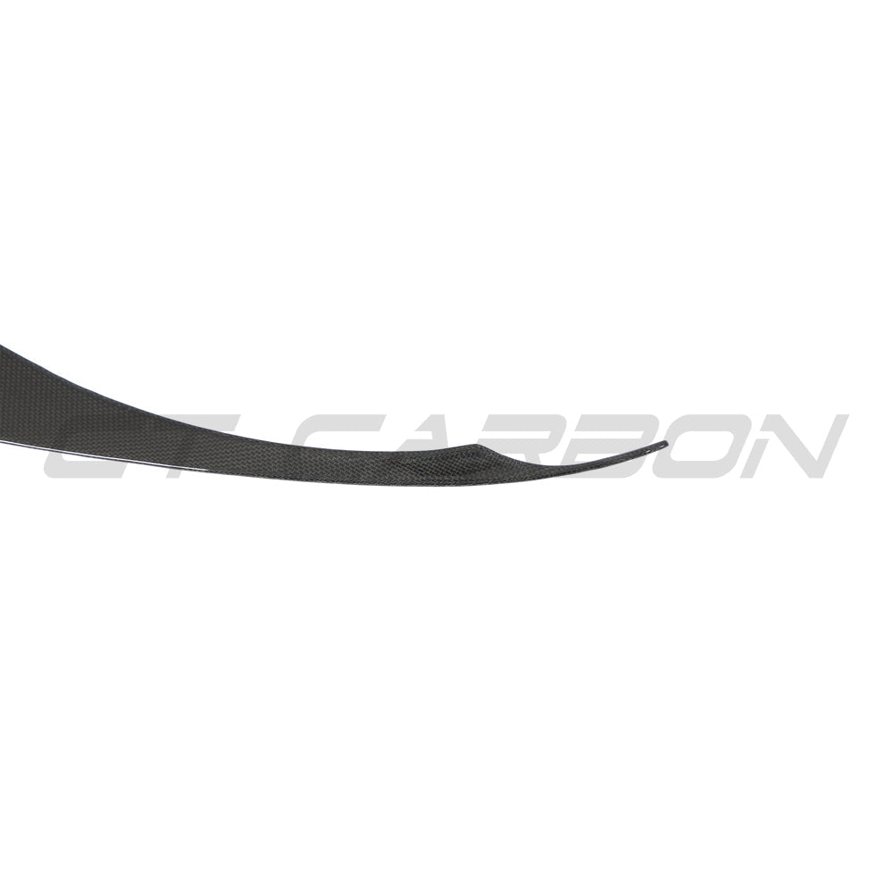FERRARI F8 2019-2023 FRONT BUMPER CARBON FIBRE TRIM-Splitter-CT CARBON-CT Carbon - High-quality carbon fiber and gloss black aerodynamic parts for premium sports and luxury vehicles.