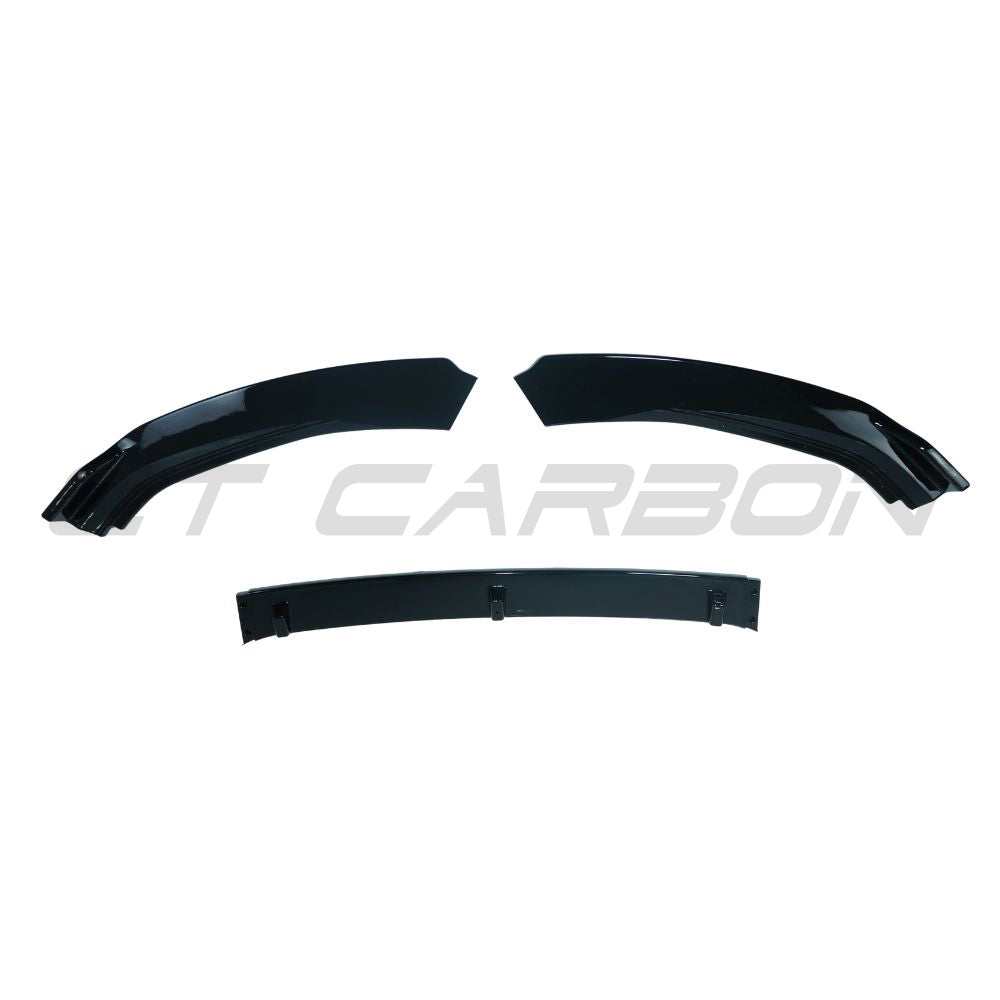 VOLKSWAGEN GOLF MK7 GLOSS BLACK SPLITTER-Splitter-BLAK BY CT-CT Carbon - High-quality carbon fiber and gloss black aerodynamic parts for premium sports and luxury vehicles.