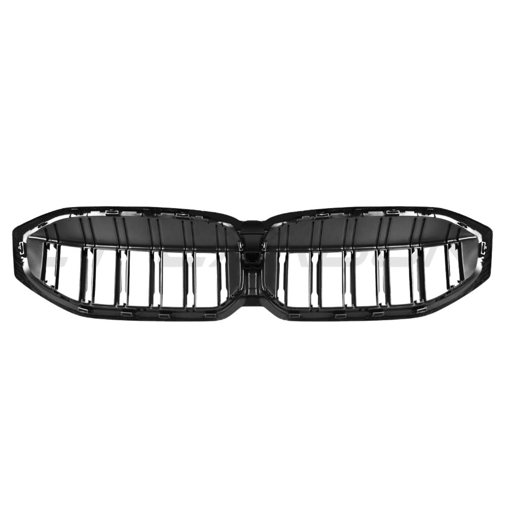 BMW 3 SERIES G20/G21 LCI 2022+ CARBON FIBRE DOUBLE SLAT GRILLE-Accessories-CT CARBON-CT Carbon - High-quality carbon fiber and gloss black aerodynamic parts for premium sports and luxury vehicles.