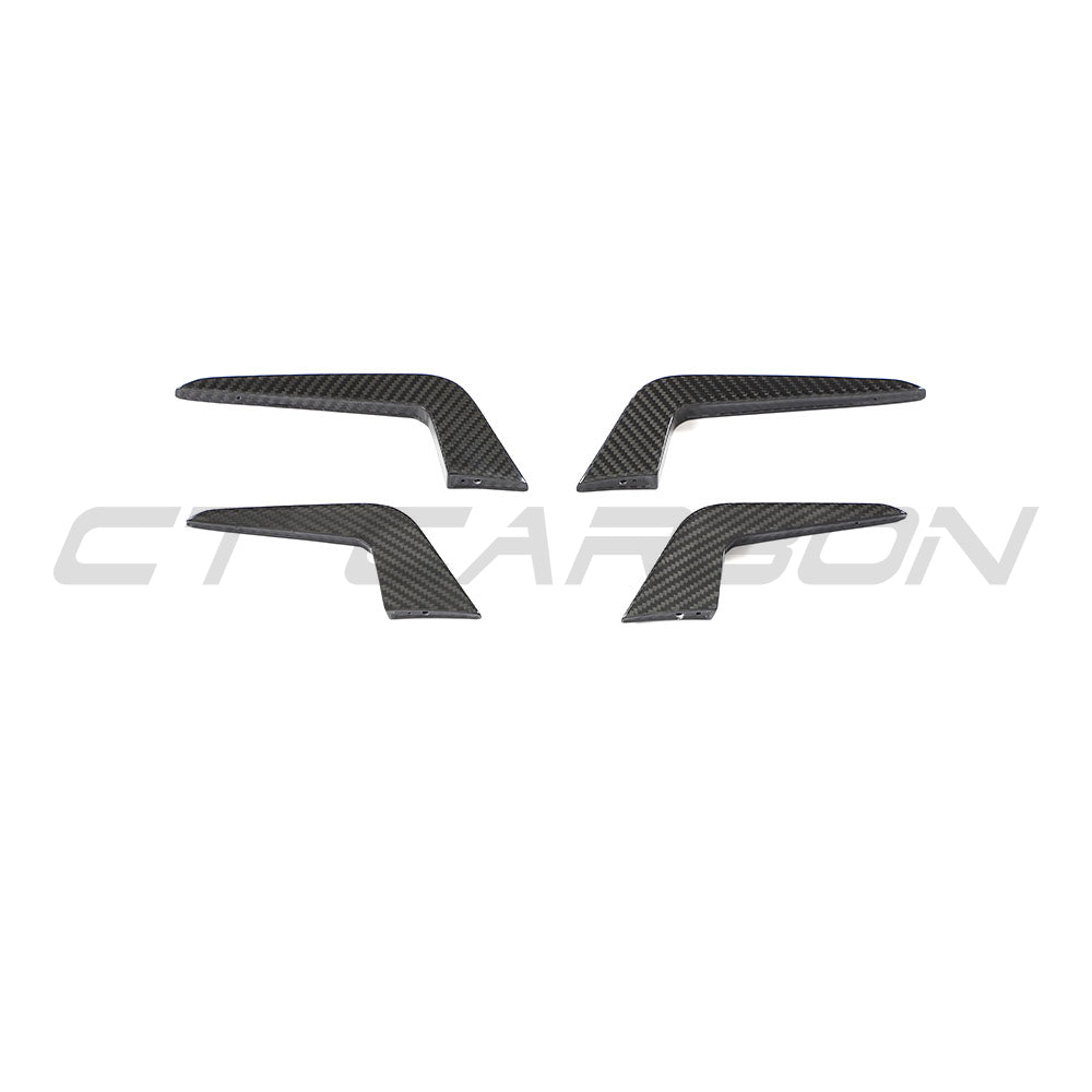 AUDI RS5 B9.5 SPORTBACK & COUPE 2020-2025 CARBON FIBRE CANARDS-Accessories-CT CARBON-CT Carbon - High-quality carbon fiber and gloss black aerodynamic parts for premium sports and luxury vehicles.