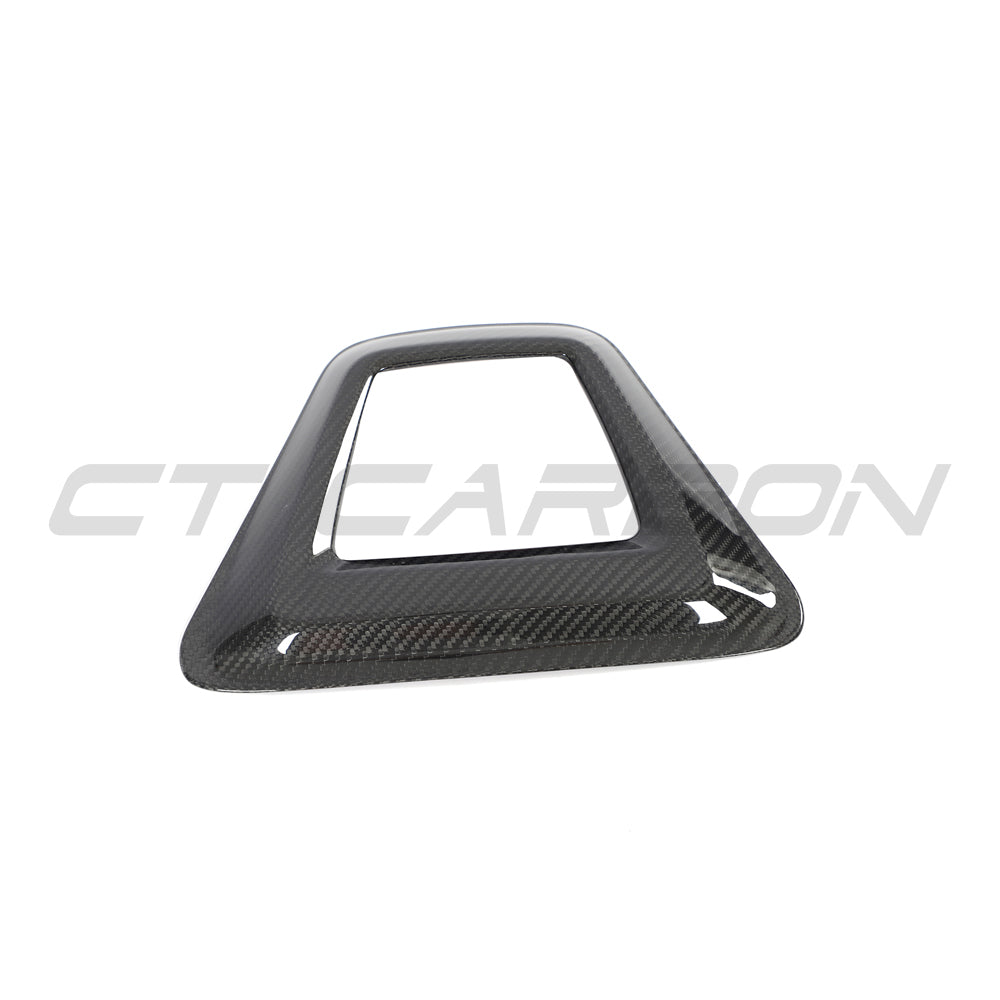 TOYOTA SUPRA 2019+ A90 CARBON FIBRE RAIN LIGHT COVER-Accessories-CT CARBON-CT Carbon - High-quality carbon fiber and gloss black aerodynamic parts for premium sports and luxury vehicles.