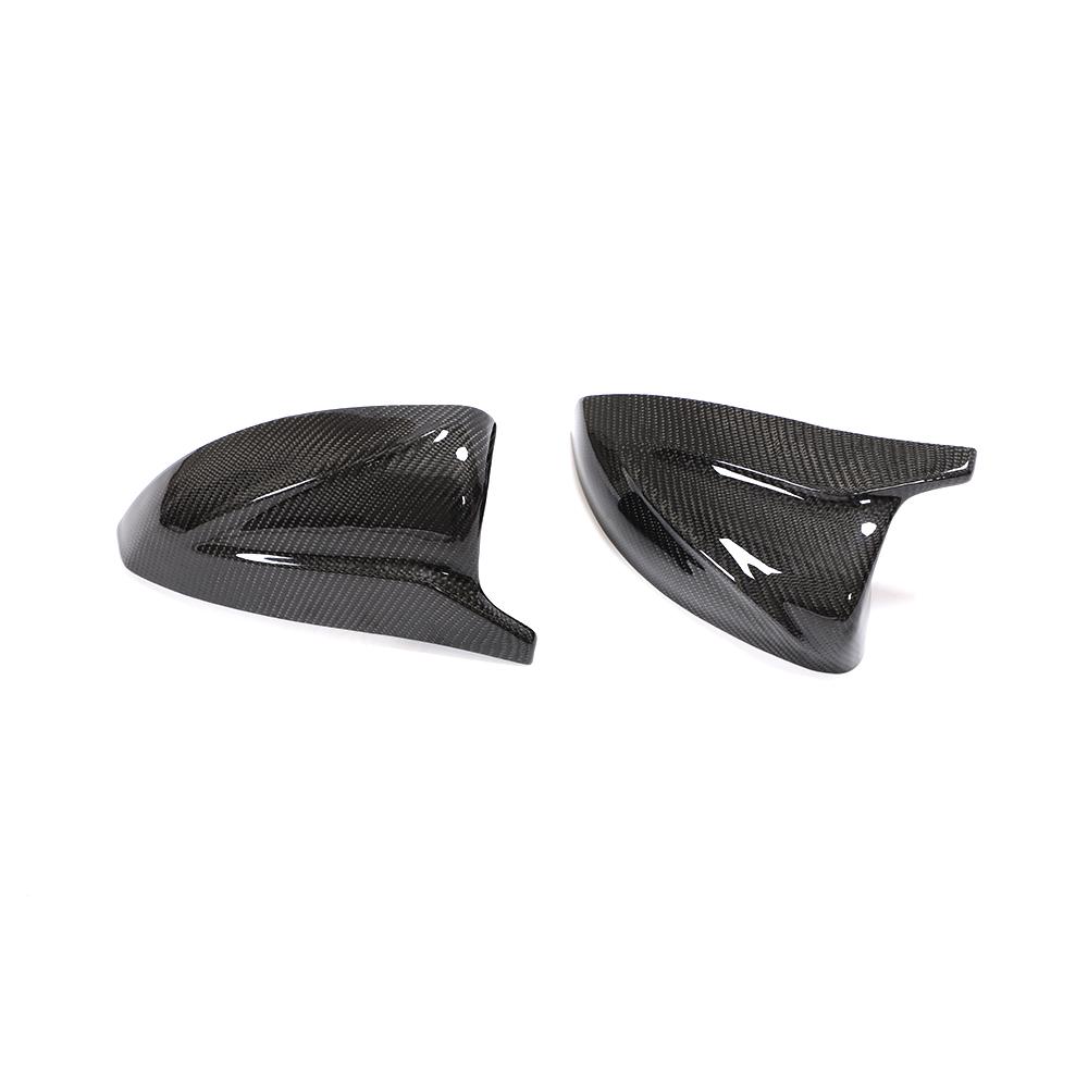 AUDI A3 S3 RS3 8V CARBON FIBRE MIRROR COVERS V2 - WITHOUT LANE ASSIST-Accessories-CT CARBON-CT Carbon - High-quality carbon fiber and gloss black aerodynamic parts for premium sports and luxury vehicles.
