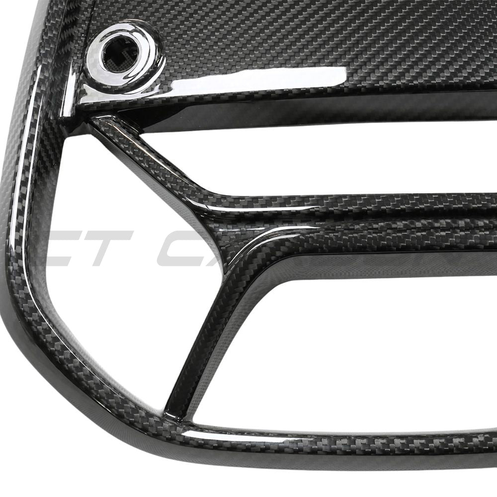 BMW 4 SERIES 2020+ G22/G23 CARBON FIBRE CSL GRILLE - WITH ACC-Grille-CT CARBON-CT Carbon - High-quality carbon fiber and gloss black aerodynamic parts for premium sports and luxury vehicles.