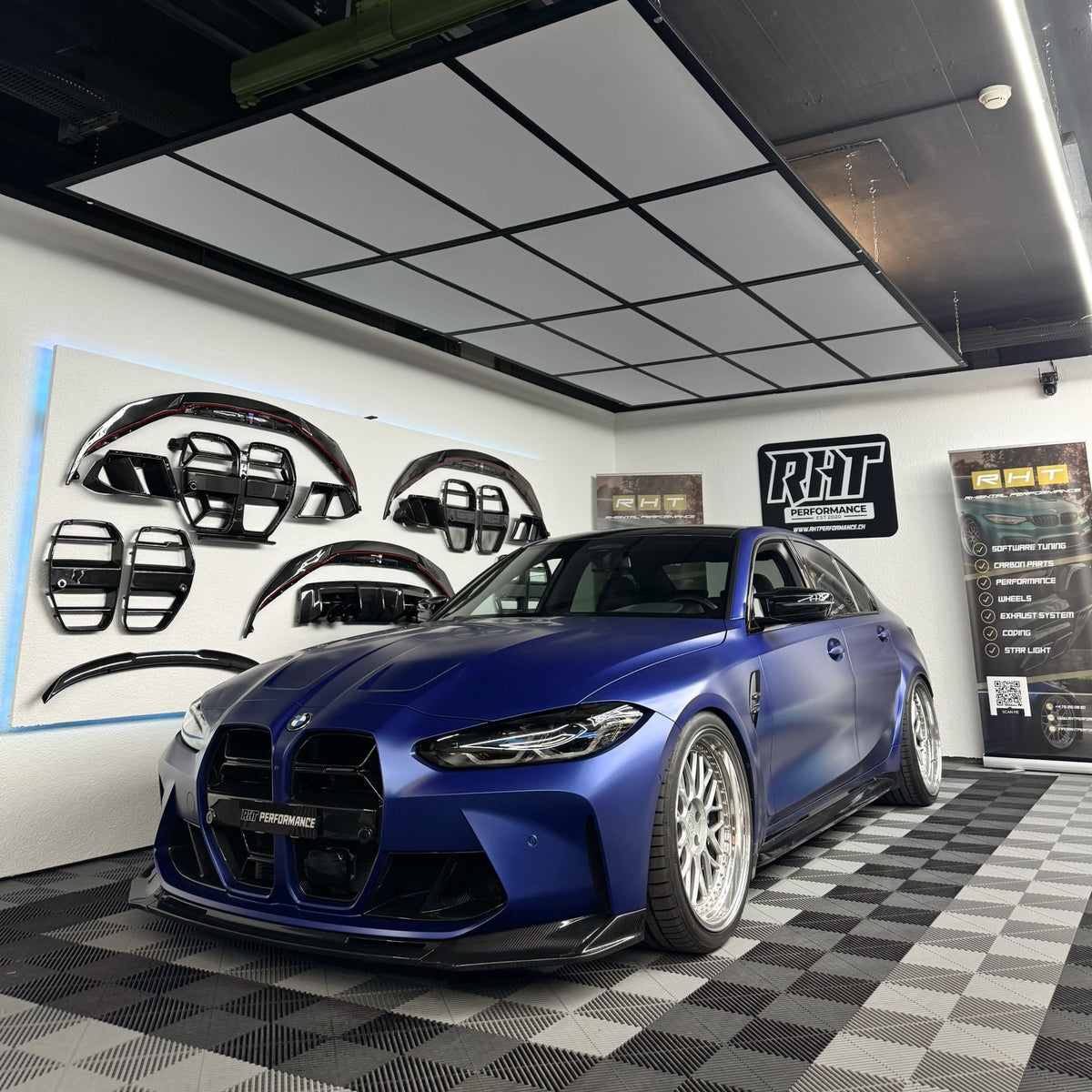 BMW M3/M4 G8X VR1 Dry Carbon Frontsplitter – 3-teilig