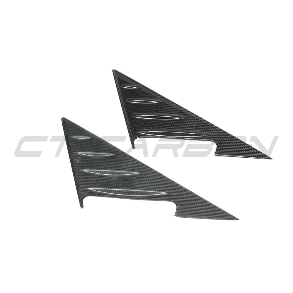 BMW M4 G82/G83 CARBON FIBRE MIRROR PILLAR TRIM-Accessories-CT CARBON-CT Carbon - High-quality carbon fiber and gloss black aerodynamic parts for premium sports and luxury vehicles.