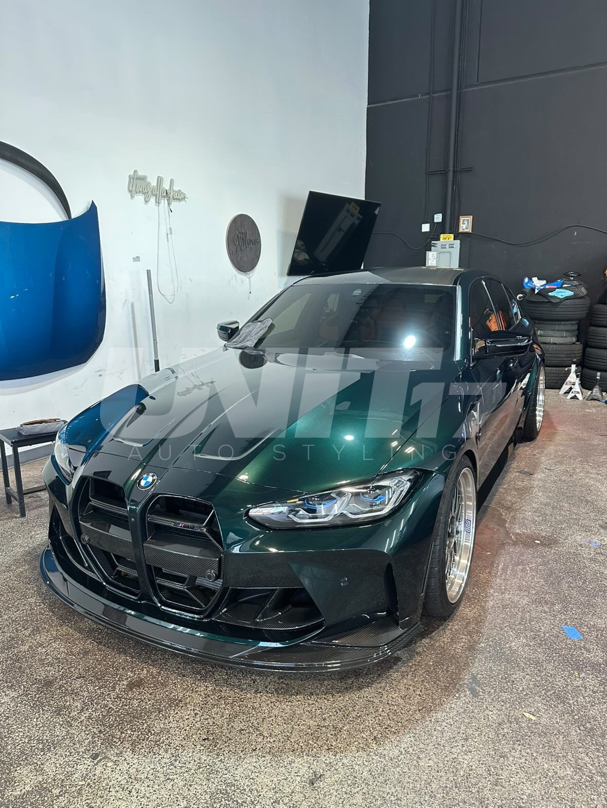 BMW M3/M4  Carbon Fiber front splitter - SPL2