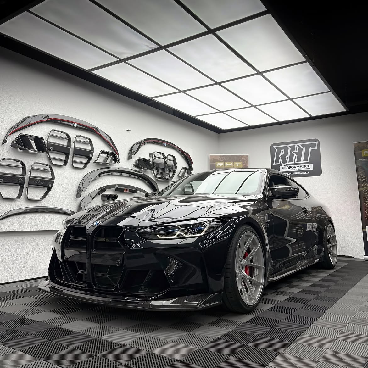 BMW M3/M4 G8X VR1 Dry Carbon Frontsplitter – 3-teilig