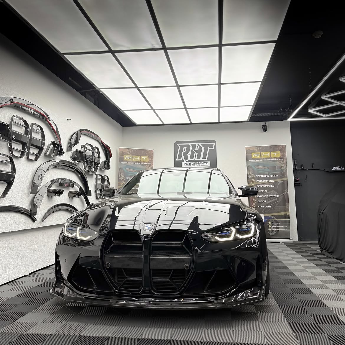 BMW M3/M4 G8X VR1 Dry Carbon Frontsplitter – 3-teilig
