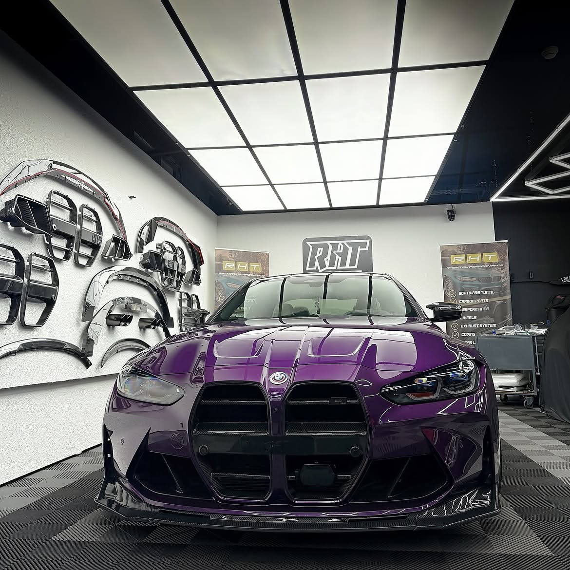BMW M3/M4 G8X VR1 Dry Carbon Frontsplitter – 3-teilig