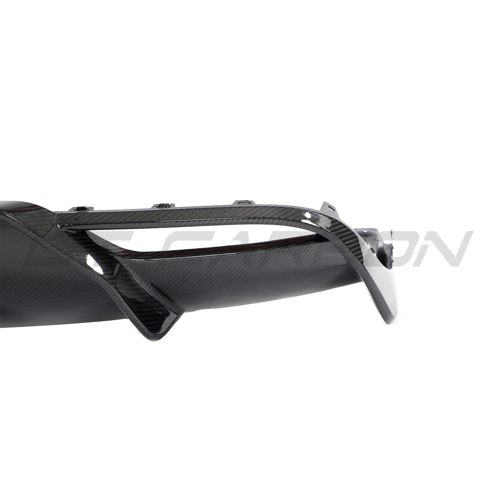 TESLA MODEL 3 2023+ CARBON FIBRE DIFFUSER - V1-Diffuser-CT CARBON-CT Carbon - High-quality carbon fiber and gloss black aerodynamic parts for premium sports and luxury vehicles.