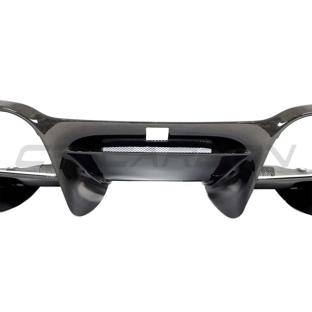 FERRARI F8 2019-2023 CARBON FIBRE DIFFUSER-Diffuser-CT CARBON-CT Carbon - High-quality carbon fiber and gloss black aerodynamic parts for premium sports and luxury vehicles.