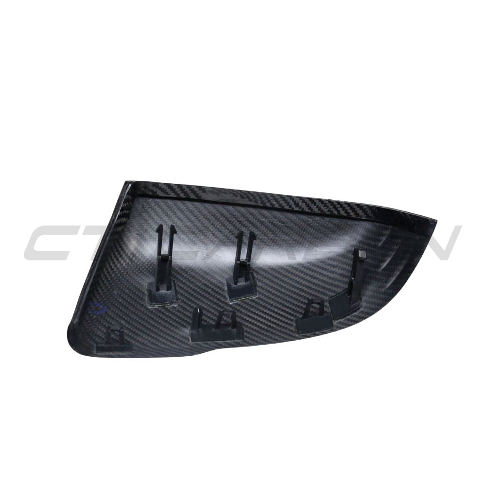 TOYOTA SUPRA A90 CARBON FIBRE MIRRORS-Accessories-CT CARBON-CT Carbon - High-quality carbon fiber and gloss black aerodynamic parts for premium sports and luxury vehicles.