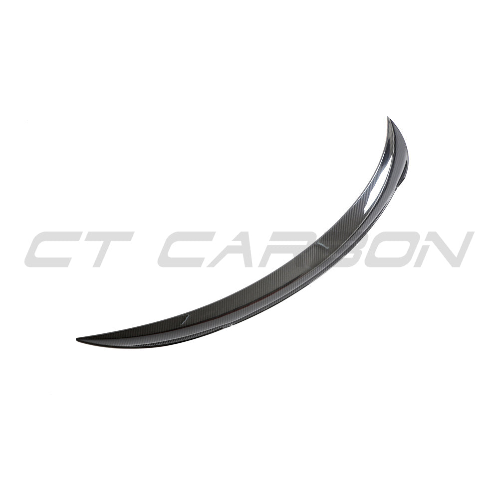 TESLA MODEL 3 2023+ CARBON FIBRE SPOILER - V2-Spoiler-CT CARBON-CT Carbon - High-quality carbon fiber and gloss black aerodynamic parts for premium sports and luxury vehicles.