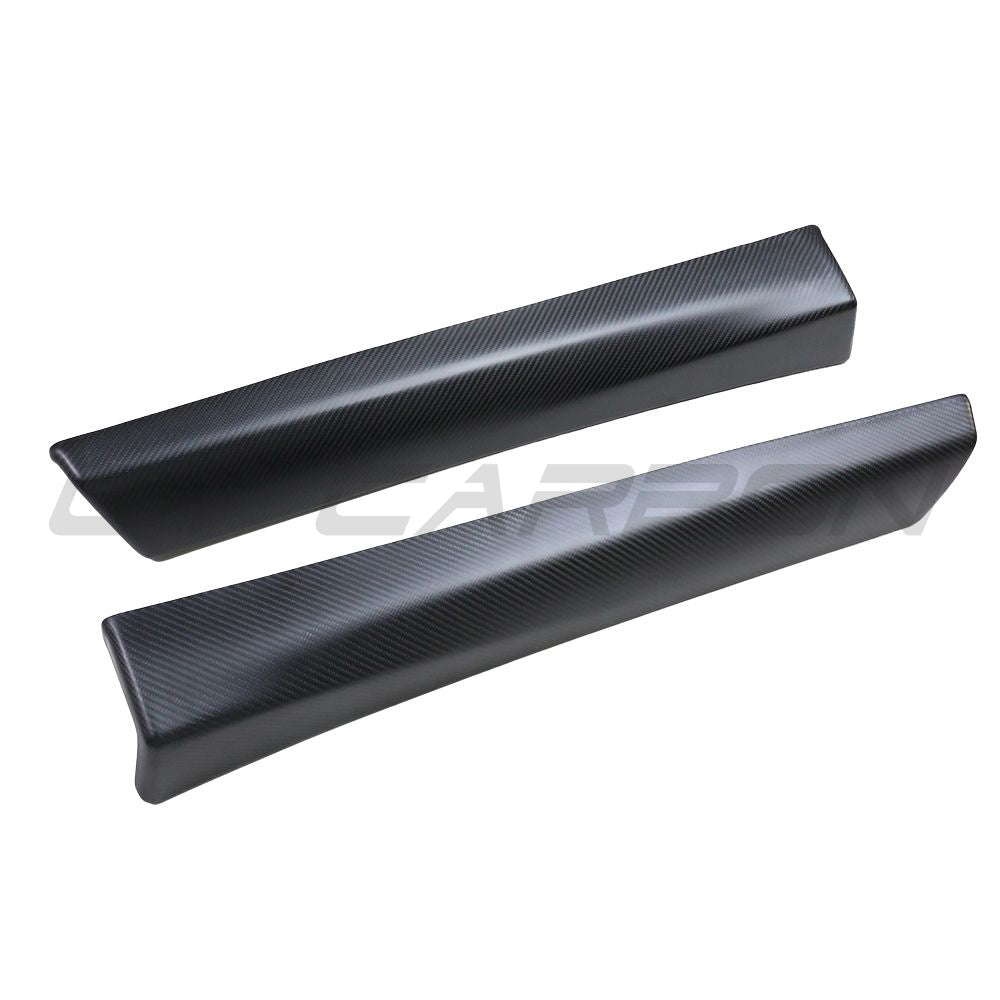 TESLA MODEL 3 2017-2023 CARBON FIBRE INTERIOR DOOR PANEL TRIM ADD ON-Accessories-CT CARBON-CT Carbon - High-quality carbon fiber and gloss black aerodynamic parts for premium sports and luxury vehicles.