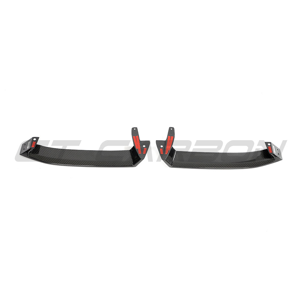 BMW 5 SERIES & i5 G60/G61 2024+ CARBON FIBRE SPLITTER-Splitter-CT CARBON-CT Carbon - High-quality carbon fiber and gloss black aerodynamic parts for premium sports and luxury vehicles.