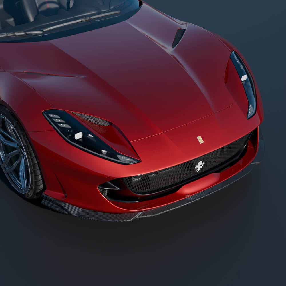 FERRARI 812 SUPERFAST CARBON FIBRE KIT - CT DESIGN-Kit-CT CARBON-CT Carbon - High-quality carbon fiber and gloss black aerodynamic parts for premium sports and luxury vehicles.