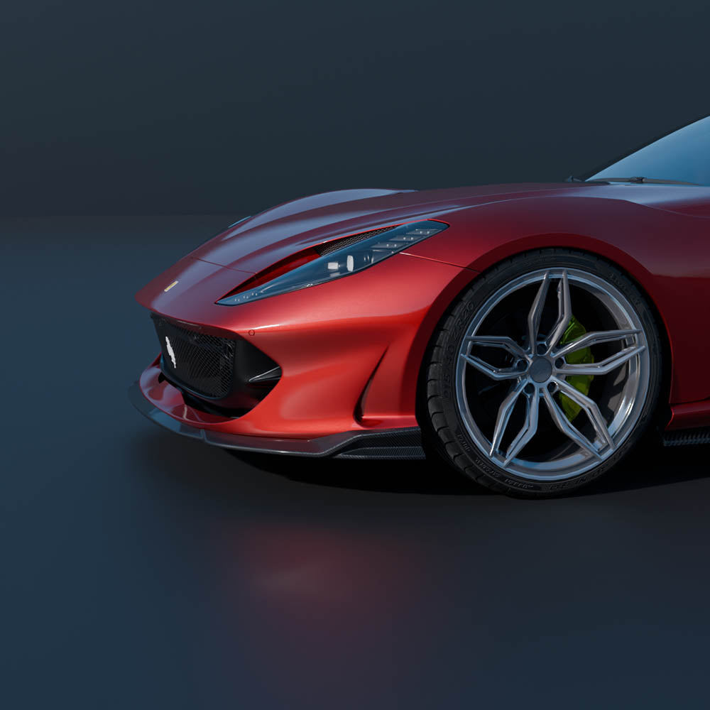 FERRARI 812 SUPERFAST CARBON FIBRE KIT - CT DESIGN-Kit-CT CARBON-CT Carbon - High-quality carbon fiber and gloss black aerodynamic parts for premium sports and luxury vehicles.