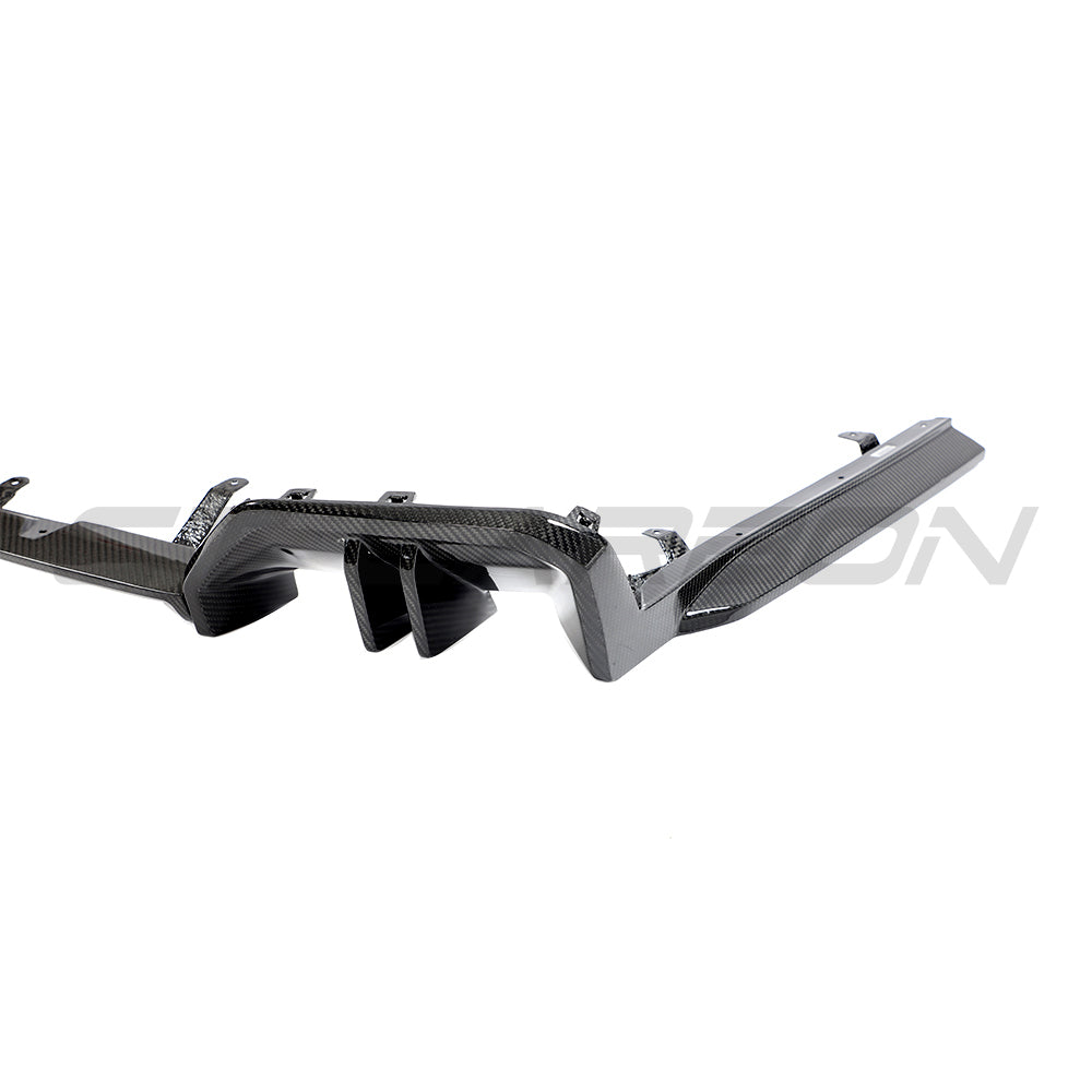 BMW 5 SERIES G60 & i5 2023+ CARBON FIBRE DIFFUSER - MP-Diffuser-CT CARBON-CT Carbon - High-quality carbon fiber and gloss black aerodynamic parts for premium sports and luxury vehicles.