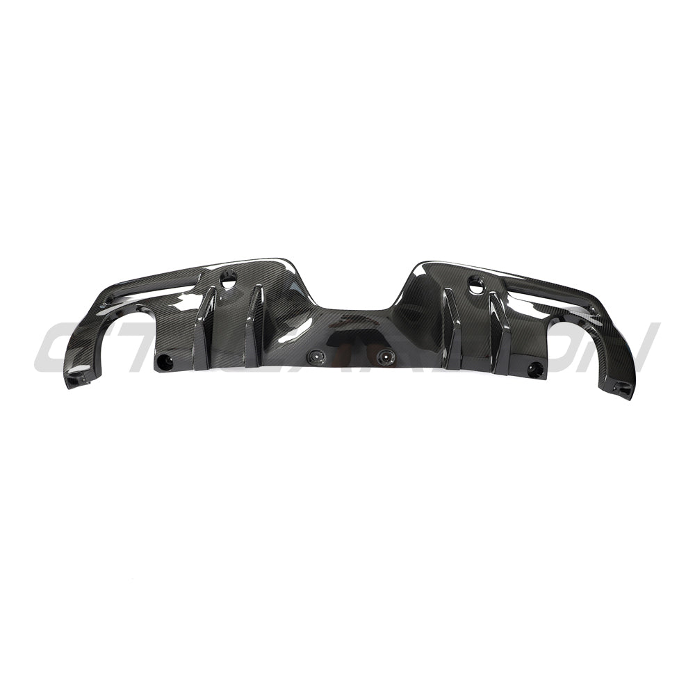 TOYOTA SUPRA 2019+ A90 CARBON FIBRE DIFFUSER ADD ON-Diffuser-CT CARBON-CT Carbon - High-quality carbon fiber and gloss black aerodynamic parts for premium sports and luxury vehicles.