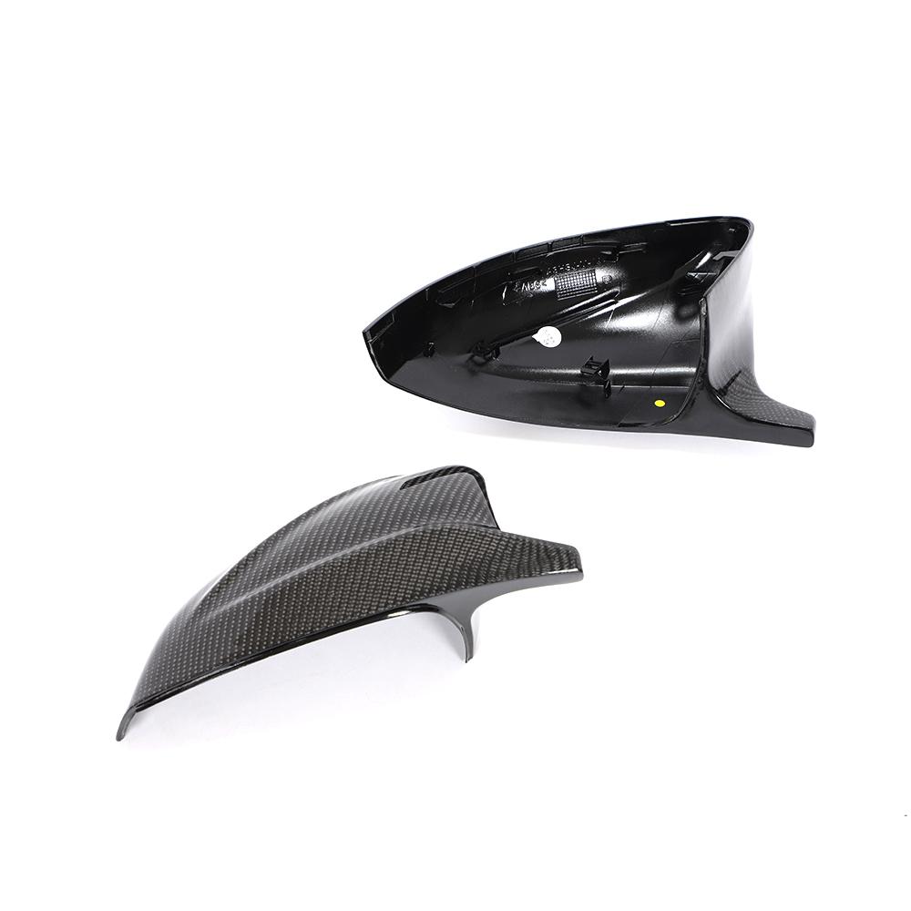 AUDI A3 S3 RS3 8V CARBON FIBRE MIRROR COVERS V2 - WITHOUT LANE ASSIST-Accessories-CT CARBON-CT Carbon - High-quality carbon fiber and gloss black aerodynamic parts for premium sports and luxury vehicles.