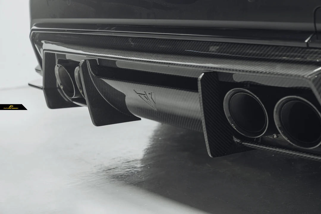 BMW M3/M4 FD RHT Carbon Fiber Rear Diffuser Set