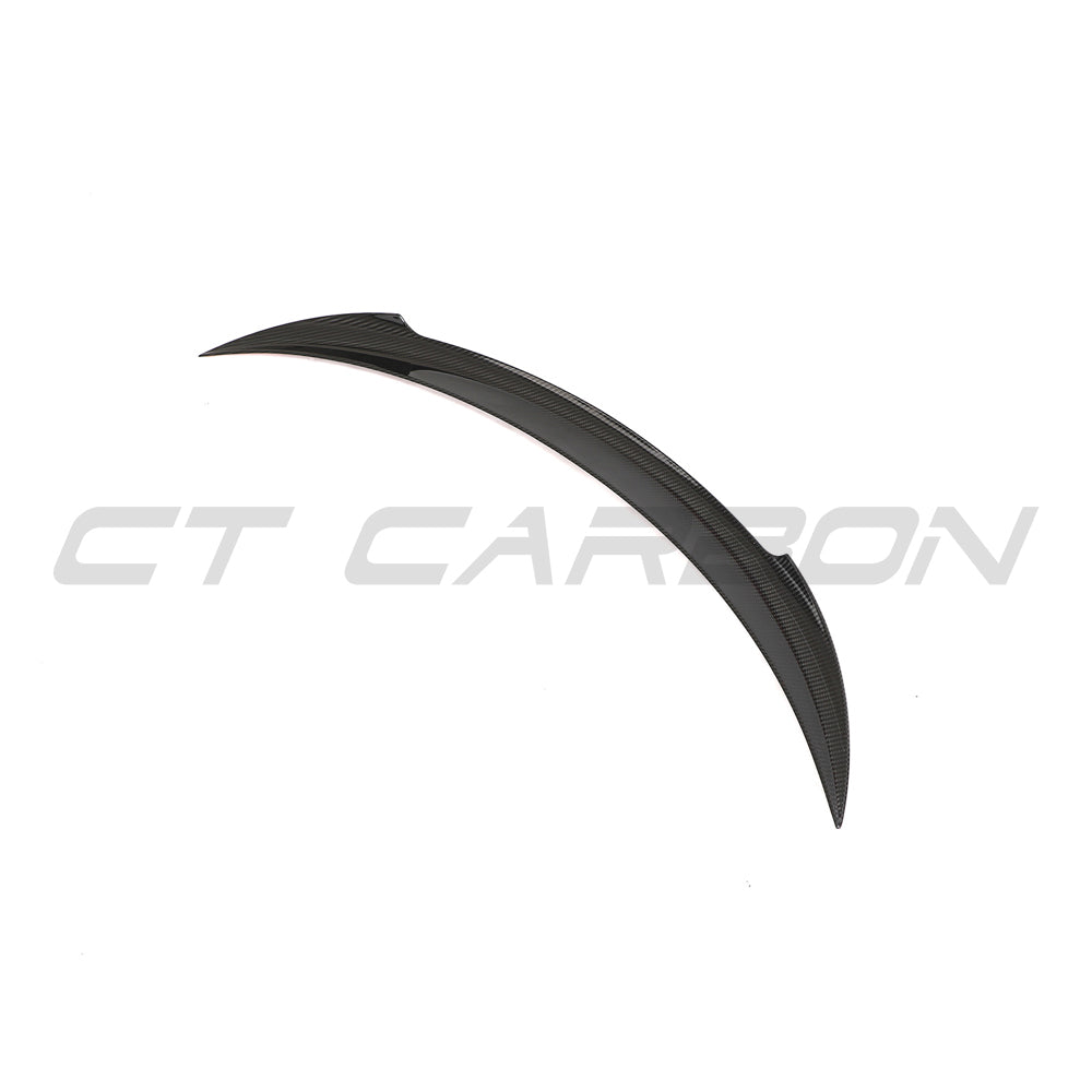 TESLA MODEL 3 2023+ CARBON FIBRE SPOILER - V2-Spoiler-CT CARBON-CT Carbon - High-quality carbon fiber and gloss black aerodynamic parts for premium sports and luxury vehicles.