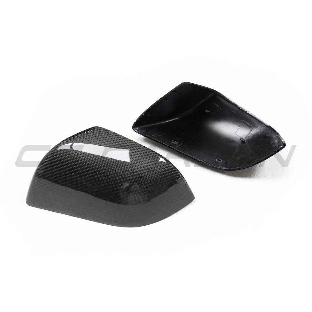 TESLA MODEL 3 2017-2023 CARBON FIBRE MIRRORS-Accessories-CT CARBON-CT Carbon - High-quality carbon fiber and gloss black aerodynamic parts for premium sports and luxury vehicles.