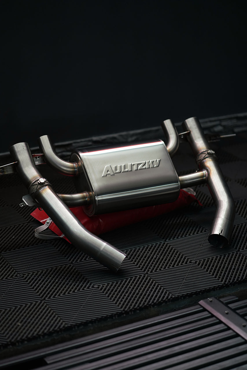 ECE Abgasanlage 3&quot; (76mm) ab OPF mit Klappensteuerung | passend für BMW M3/M4 inkl. Competition/CS/CSL (G80/G81/G82/G83) S58