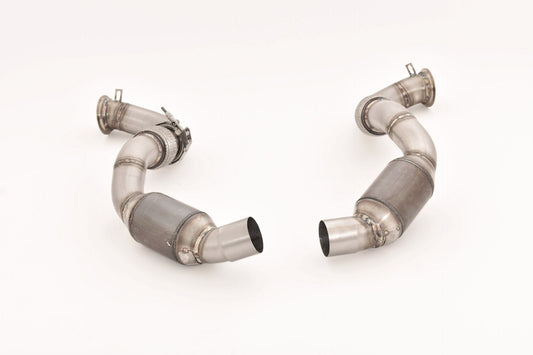 Downpipe 3&quot; (76mm) mit Sport-Kat | passend für BMW M5 (F90) 600PS S63 | Motorsportartikel