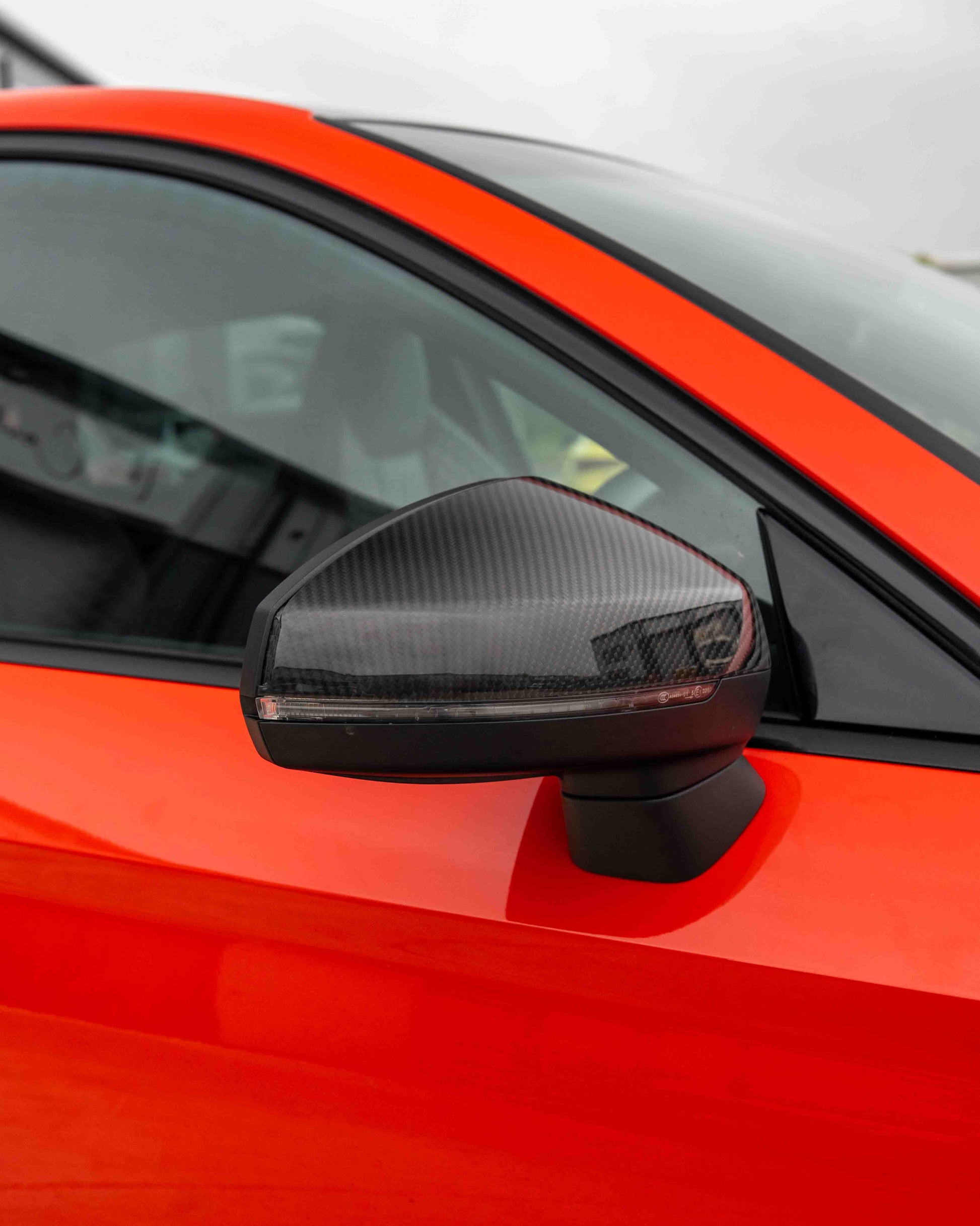 AUDI A3 S3 RS3 8V PRE-PREG CARBON FIBRE MIRRORS - WITH LANE ASSIST-Accessories-CT CARBON-CT Carbon - High-quality carbon fiber and gloss black aerodynamic parts for premium sports and luxury vehicles.