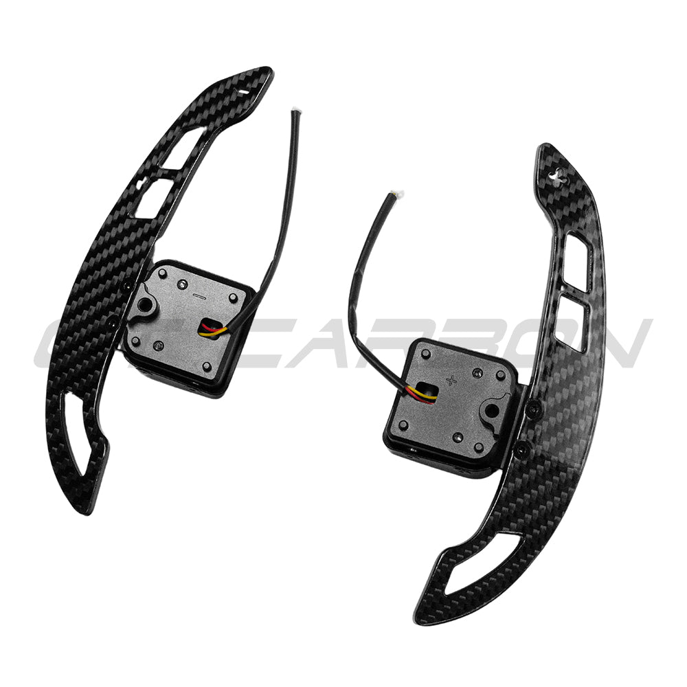 AUDI A3/S3/RS3 A4/S4/RS4 A5/S5/RS5 2014+ MAGNETIC CARBON FIBRE SHIFTER PADDLES-Accessories-CT CARBON-CT Carbon - High-quality carbon fiber and gloss black aerodynamic parts for premium sports and luxury vehicles.