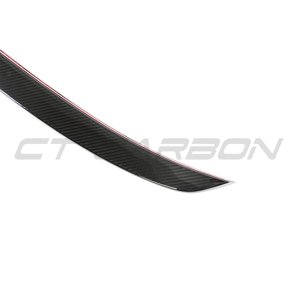 AUDI A4/S4/RS4 B9 & 9.5 CARBON FIBRE MIDDLE SPOILER - CT DESIGN-Spoiler-CT CARBON-CT Carbon - High-quality carbon fiber and gloss black aerodynamic parts for premium sports and luxury vehicles.