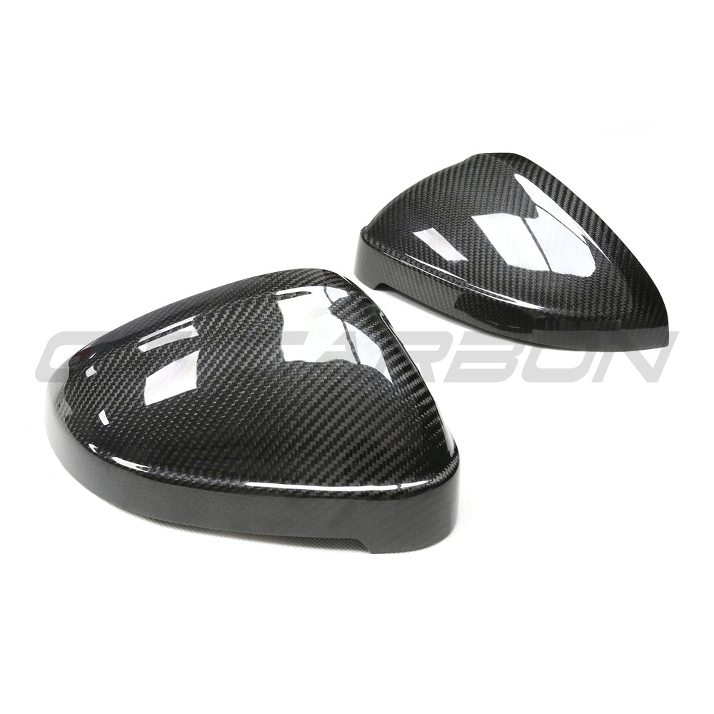 AUDI A4/S4/RS4/A5/S5/RS5 B9 2016-2025 PRE-PREG CARBON FIBRE MIRRORS - WITH LANE ASSIST-Accessories-CT CARBON-CT Carbon - High-quality carbon fiber and gloss black aerodynamic parts for premium sports and luxury vehicles.