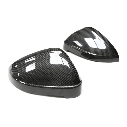 AUDI A4/S4/RS4/A5/S5/RS5 B9 2016-2025 PRE-PREG CARBON FIBRE MIRRORS - WITH LANE ASSIST-Accessories-CT CARBON-CT Carbon - High-quality carbon fiber and gloss black aerodynamic parts for premium sports and luxury vehicles.