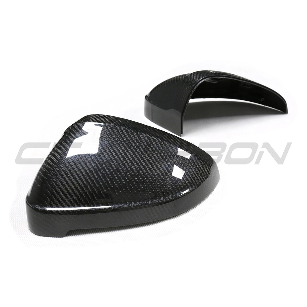 AUDI A4/S4/RS4/A5/S5/RS5 B9 2016-2025 PRE-PREG CARBON FIBRE MIRRORS - WITHOUT LANE ASSIST-Accessories-CT CARBON-CT Carbon - High-quality carbon fiber and gloss black aerodynamic parts for premium sports and luxury vehicles.