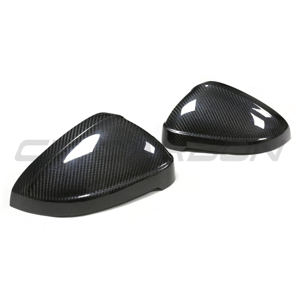 AUDI A4/S4/RS4/A5/S5/RS5 B9 2016-2025 PRE-PREG CARBON FIBRE MIRRORS - WITHOUT LANE ASSIST-Accessories-CT CARBON-CT Carbon - High-quality carbon fiber and gloss black aerodynamic parts for premium sports and luxury vehicles.