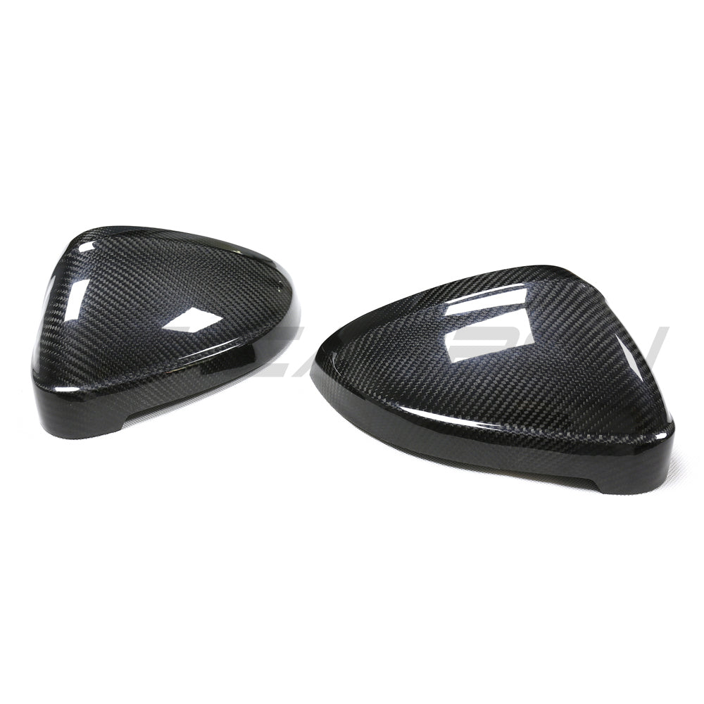 AUDI A4/S4/RS4/A5/S5/RS5 B9 2016-2025 PRE-PREG CARBON FIBRE MIRRORS - WITHOUT LANE ASSIST-Accessories-CT CARBON-CT Carbon - High-quality carbon fiber and gloss black aerodynamic parts for premium sports and luxury vehicles.