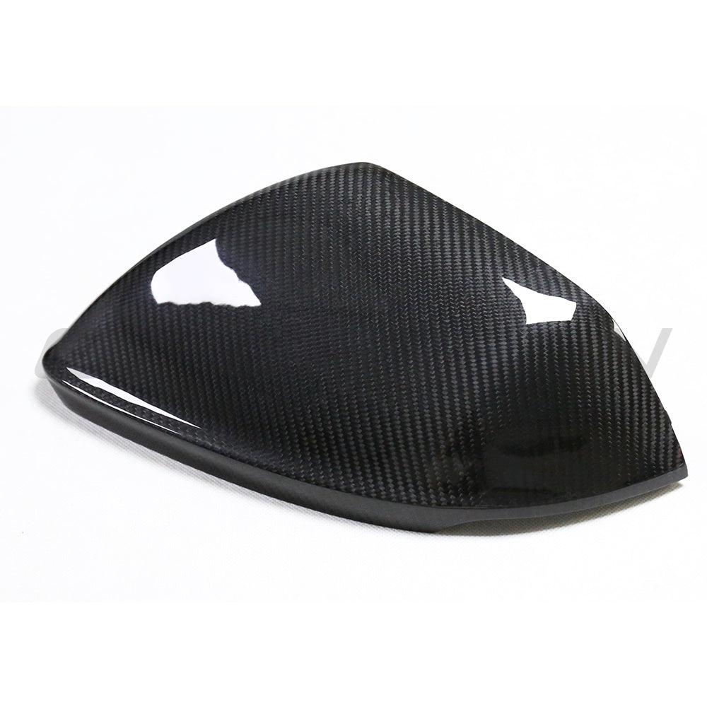 AUDI Q8/SQ8/RSQ8 & LAMBORGHINI URUS CARBON FIBRE MIRRORS - WITH LANE ASSIST-Accessories-CT CARBON-CT Carbon - High-quality carbon fiber and gloss black aerodynamic parts for premium sports and luxury vehicles.