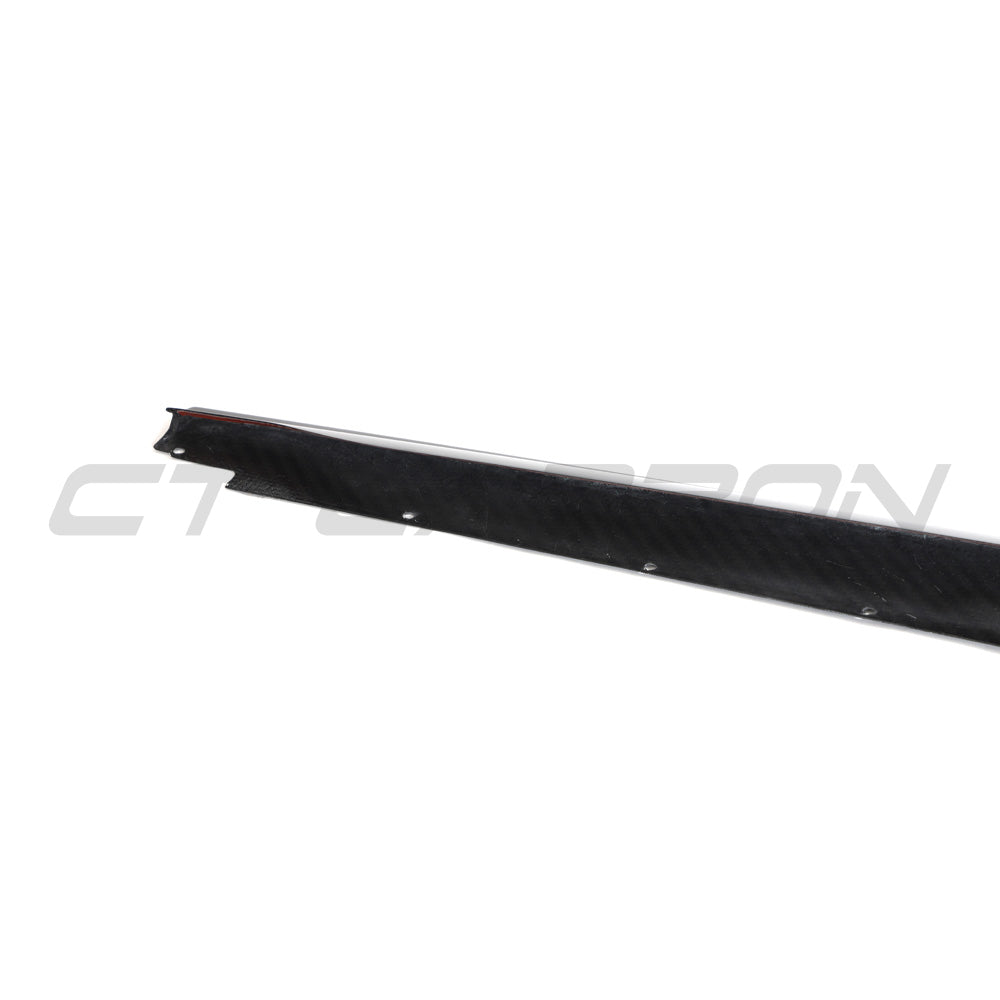 AUDI R8 V10 GEN 2.5 CARBON FIBRE SIDE SKIRTS-Side Skirts-CT CARBON-CT Carbon - High-quality carbon fiber and gloss black aerodynamic parts for premium sports and luxury vehicles.